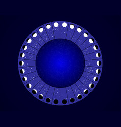 Moon Phases Circle Calendar Astronomy Chart