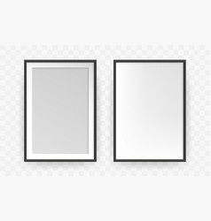 Photo Frame Square Mockup Realistic A4 Empty