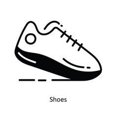 Shoes Doodle Semi Solid Icon Design