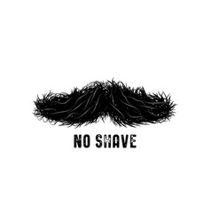 Mustache Sign Or Label As A Symbol Of Masculinity