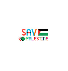 Save Palestine Text Poster About