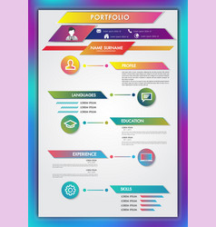 Portfolio Resume Infographics Profile Preset