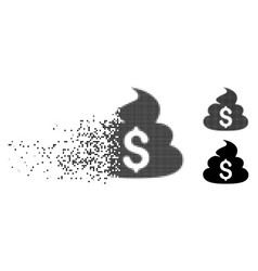 Dust Pixelated Halftone Financial Shit Icon