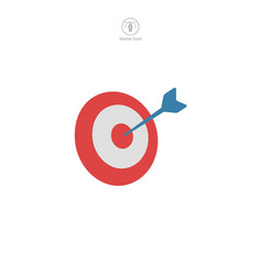 Sleek Of A Target Icon Representing Goal-setting