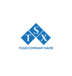 Tsx Letter Logo Design On White Background