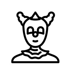 Clown Carnival Show Line Icon