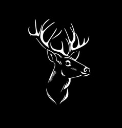 Deer - Black And White