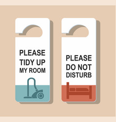 Do Not Disturb Sign And Please Tidy My Room