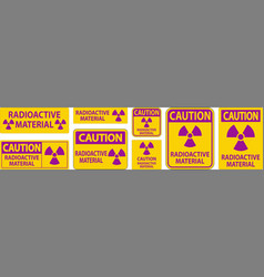 Caution Sign Radioactive Materials