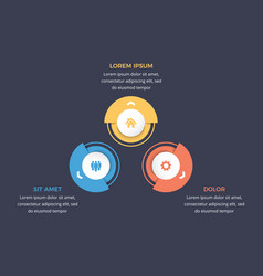 Circle Diagram Template - Three Elements