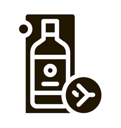 Purchased Duty Free Alcohol Icon Glyph