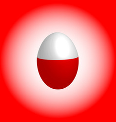 Easter Egg In Colors Poland Flag