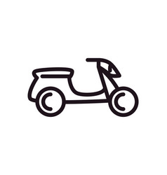 Flat Bold Motorbike Icon