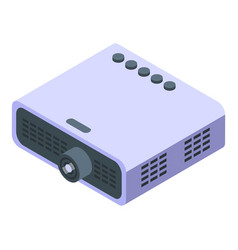 Home Projector Icon Isometric Audio Center