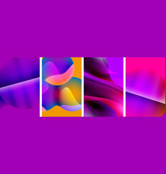 Liquid Abstract Shapes With Gradient Colors