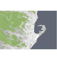 Map City Messina Sicily Italy