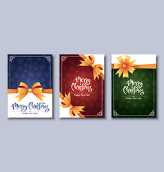 Set Of Christmas Cards Template Design Cover