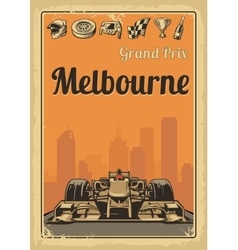 Vintage Poster Grand Prix Melbourne