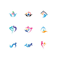 Family Care Love Logo And Symbols Design