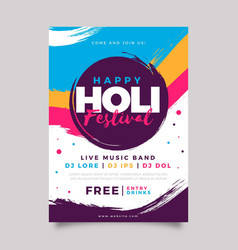 Holi Festival Poster Template