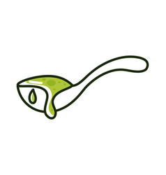 Olive Oil In Spoon