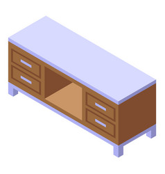 Home Theater Furniture Icon Isometric