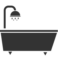 Icon A Bath With A Shower With Running Water