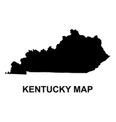 Kentucky Map Shape United States Of America Flat