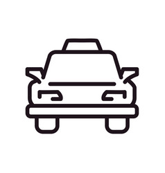 Flat Bold Taxi Icon