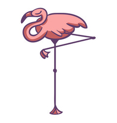 Pink Flamingo Sleeping Portrait