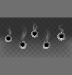 Bullet Holes Shoot Gun Smoke Effect Or Criminal