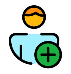 New Job Applicant Icon Color Outline