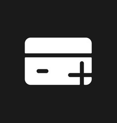 Open New Bank Account Dark Mode Glyph Ui Icon