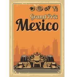 Vintage Poster Grand Prix Mexico