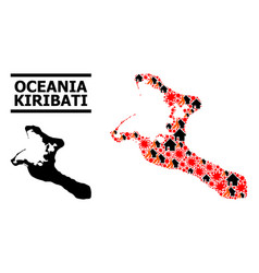 War Collage Map Of Kiribati Island