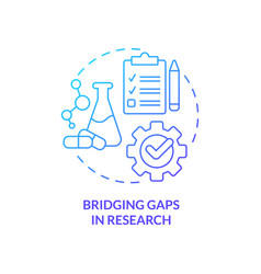 Bridging Gaps In Research Blue Gradient Concept