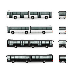 Bus Mockup Realistic Collection