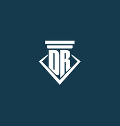 Dr Initial Monogram Logo For Law Firm Lawyer