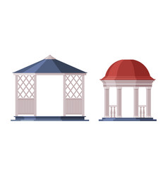 Gazebo Or Pavilion Structure As City Park Area