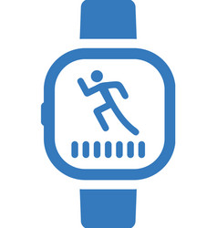 Apple Exercise Fitness Wearable Icon Blue Color