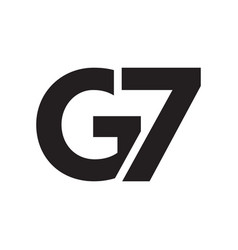 G7 Logo Design Isolated On White Background