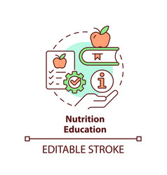 Nutrition Education Concept Icon