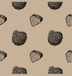 Truffle Mushroom Seamless Pattern