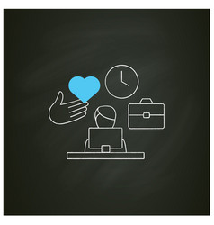 Onboarding Employees Chalk Icon