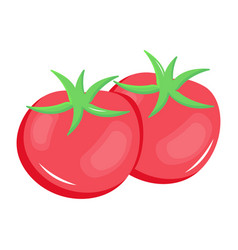 Pair Of Tomatoes Flat Icon