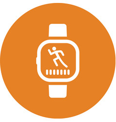 Apple Exercise Fitness Wearable Icon Orange Color