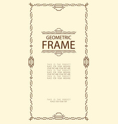 Geometric Frame Line Style