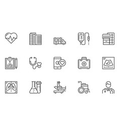 Medical Service Line Icons