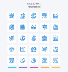 Creative New Business 25 Blue Icon Pack