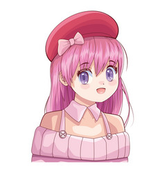 Girl Wearing Beret Anime